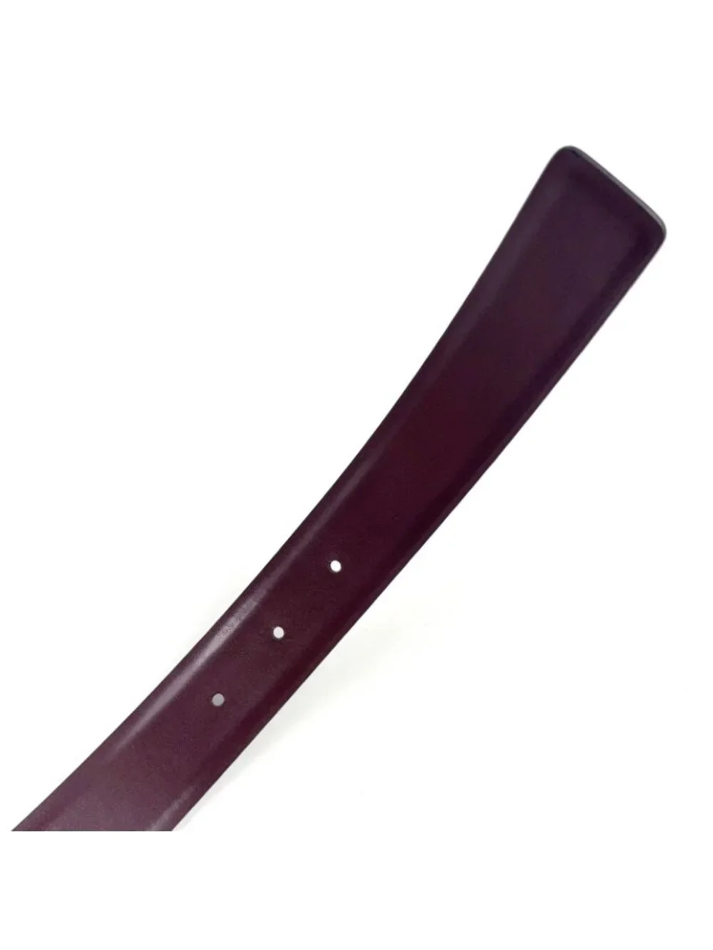 Gucci Square Buckle Leather Black Bordeaux Belt Silver